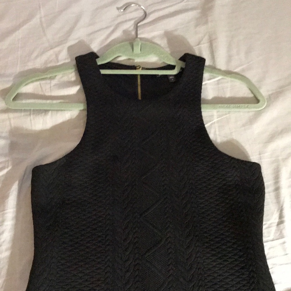 Express fitted black dress